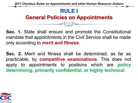Seminar Workshop on 2017 Omnibus Rules on Appointments .